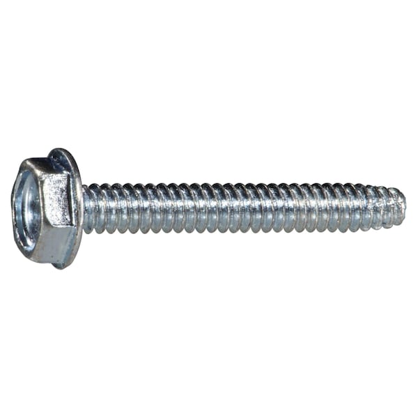 Midwest Fastener Sheet Metal Screw, #6 x 1 in, Zinc Plated Steel Flange Hex Head 35 PK 931711 - main